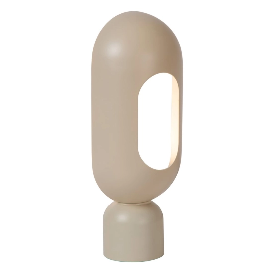 BARRIS Lampa stołowa 1xE27 Taupe 05549/01/41 Lucide - zdjęcie dodatkowe 1